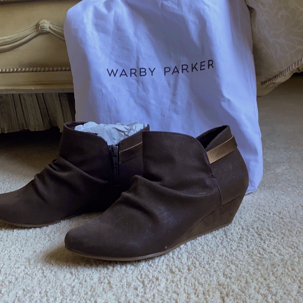 BLOWFISH LEAF WEDGE BOOTIE, Brown size 7.5